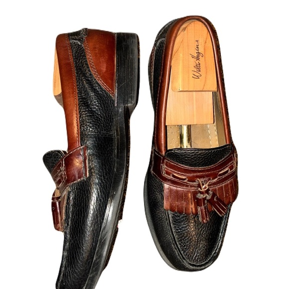 Dockers kiltey leather tassel loafer men’s 9.5W Black and Brown Slip on - Picture 3 of 6